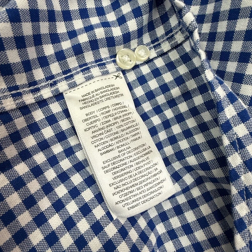 Polo Ralph Lauren Mens Size 3XB Button Down Shirt Blue Gingham Classic Fit